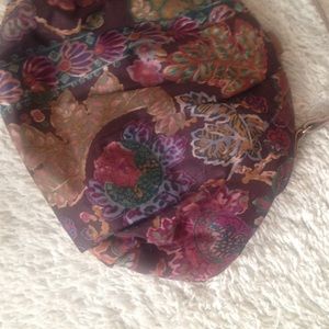 VINTAGE 80s Jumbo Multi Color Print Bag